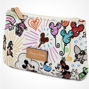 Disney Dooney & Bourke Sketch Cosmetics Bag